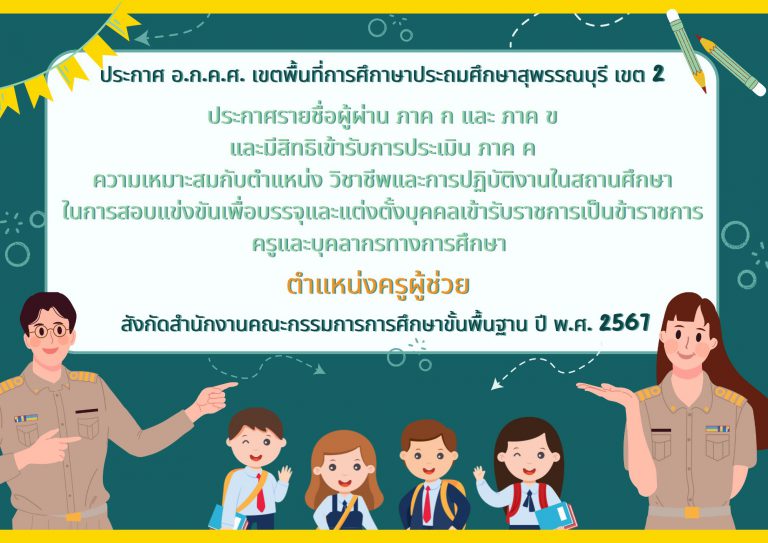 Info ประกาศรายชื่อผู้มีสิทธิสอบภาค ค..