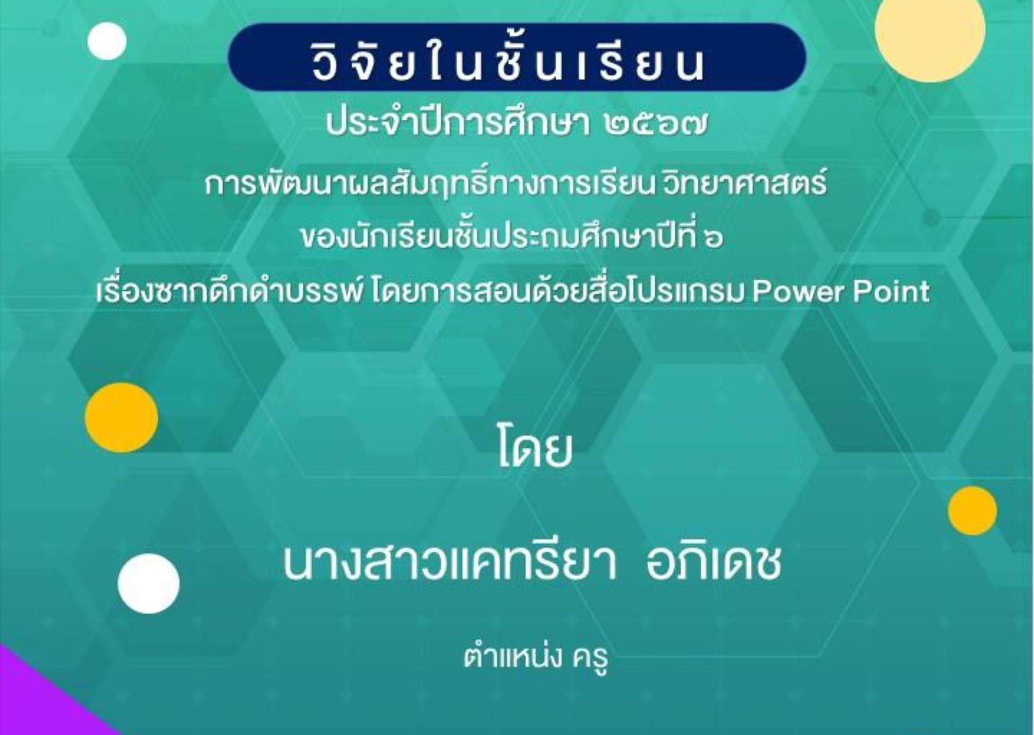 เผยแพร่ผลงานวิชการ